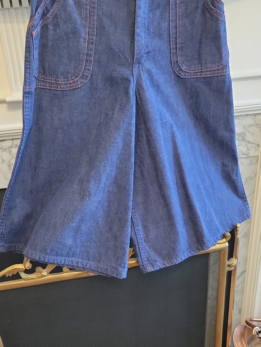 70's Sears Jr Bazaar Denim Culottes - Picture 4 of 6